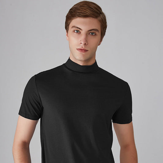 🔥2024 Neujahrsverkauf🔥Hochgeschlossenes Slim-Fit-T-Shirt für Herren（58% Rabatt）